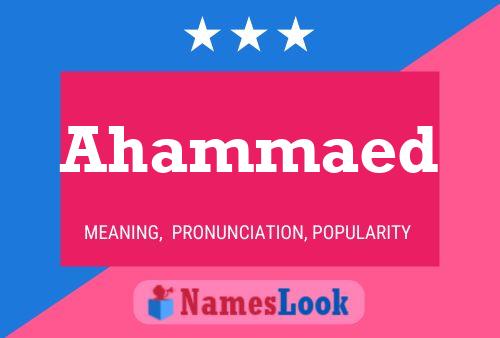 Ahammaed Name Poster