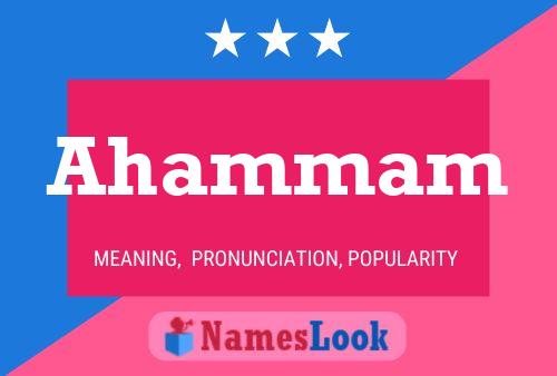 Ahammam Name Poster