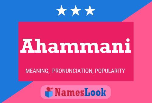 Ahammani Name Poster