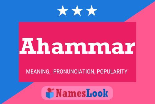 Ahammar Name Poster