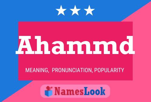 Ahammd Name Poster