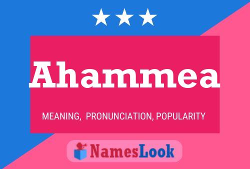 Ahammea Name Poster