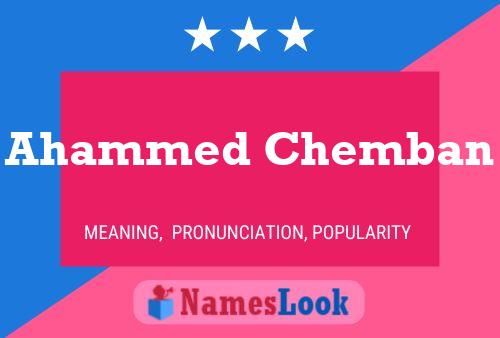 Ahammed Chemban Name Poster