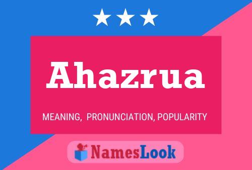 Ahazrua Name Poster