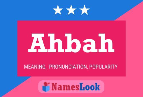 Ahbah Name Poster