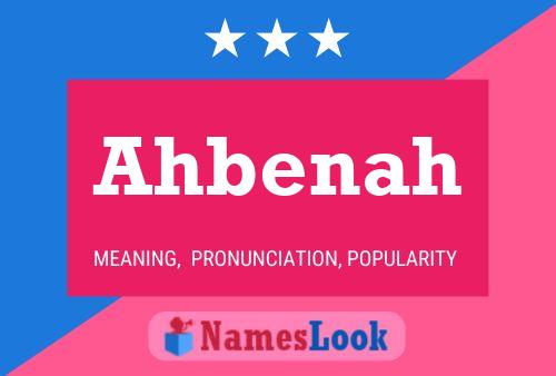 Ahbenah Name Poster