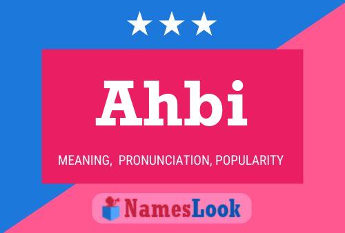 Ahbi Name Poster