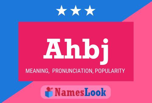 Ahbj Name Poster