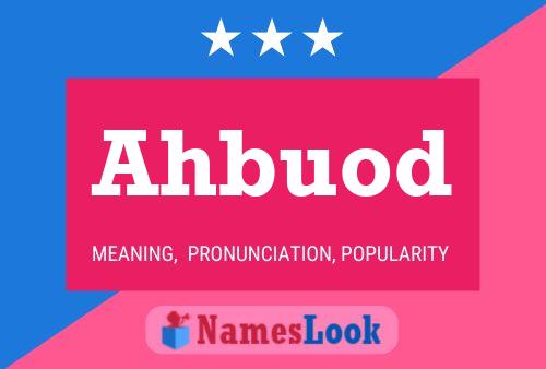 Ahbuod Name Poster