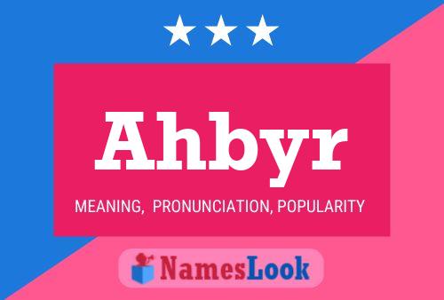 Ahbyr Name Poster