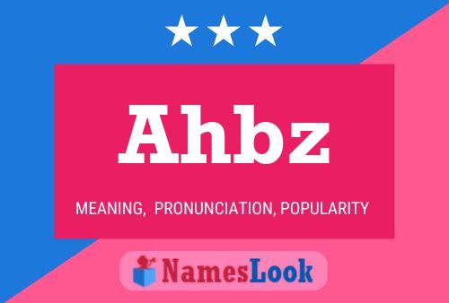 Ahbz Name Poster