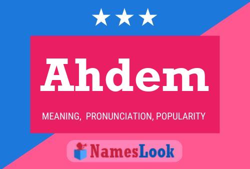 Ahdem Name Poster