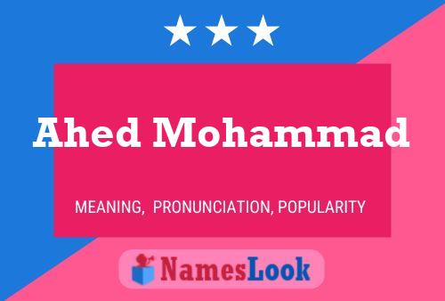 Ahed Mohammad Name Poster