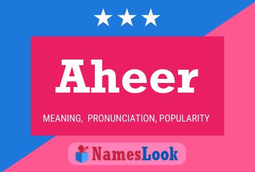 Aheer Name Poster