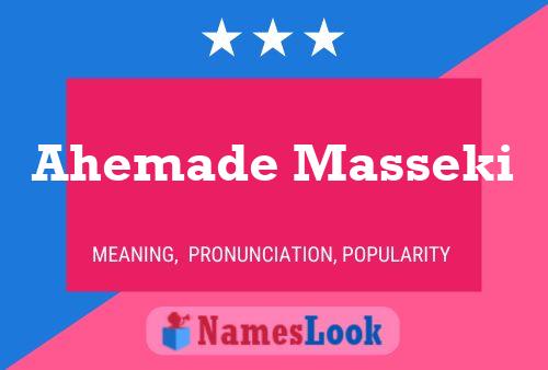 Ahemade Masseki Name Poster