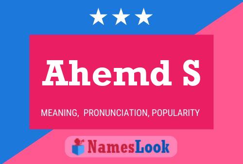 Ahemd S Name Poster