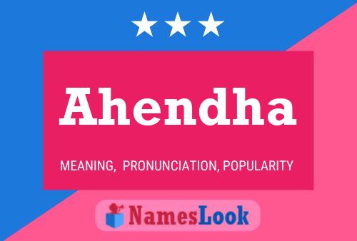 Ahendha Name Poster