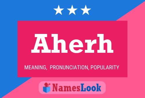 Aherh Name Poster