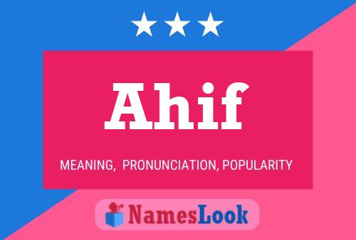 Ahif Name Poster