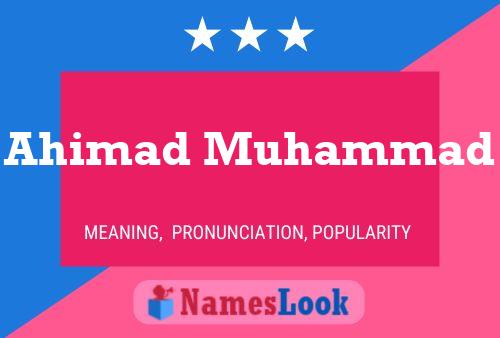 Ahimad Muhammad Name Poster