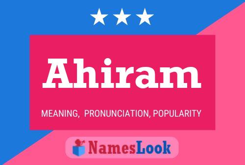 Ahiram Name Poster