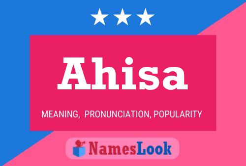 Ahisa Name Poster