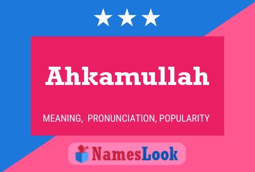 Ahkamullah Name Poster