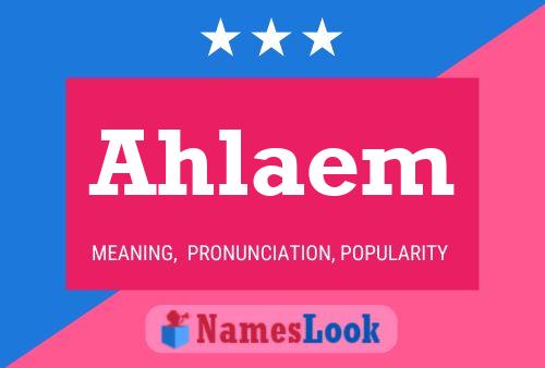 Ahlaem Name Poster