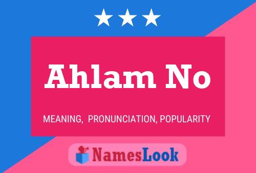 Ahlam No Name Poster