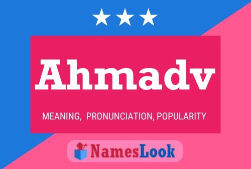 Ahmadv Name Poster