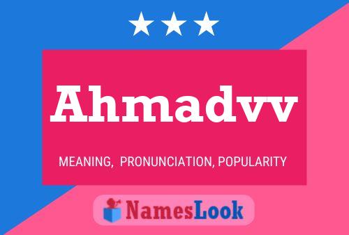 Ahmadvv Name Poster