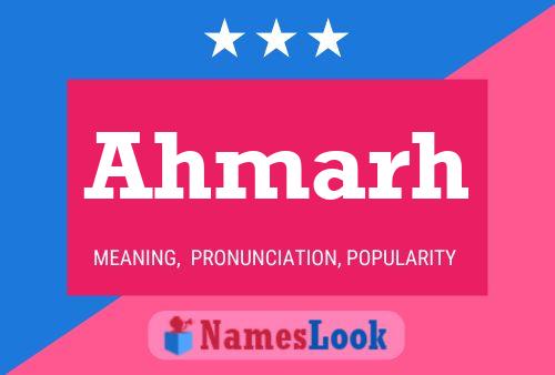 Ahmarh Name Poster