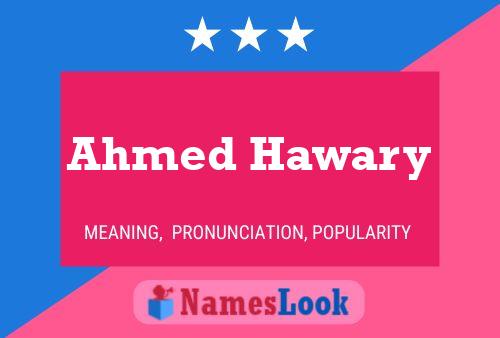 Ahmed Hawary Name Poster