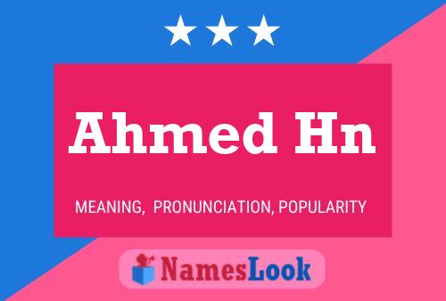 Ahmed Hn Name Poster