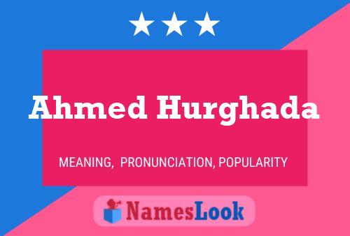 Ahmed Hurghada Name Poster