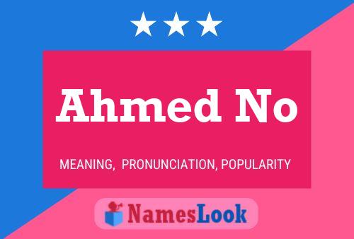 Ahmed No Name Poster