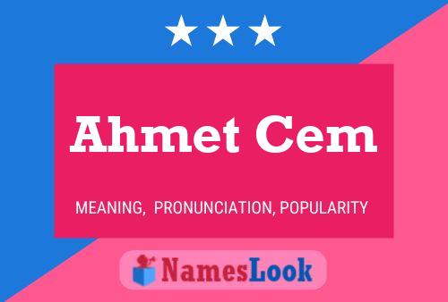 Ahmet Cem Name Poster