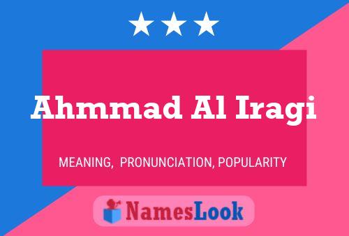 Ahmmad Al Iragi Name Poster