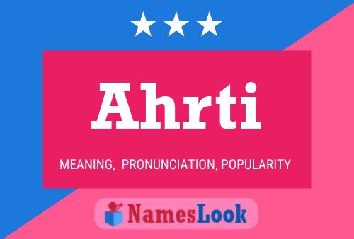 Ahrti Name Poster