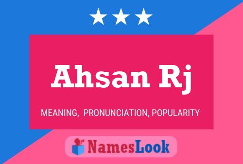 Ahsan Rj Name Poster