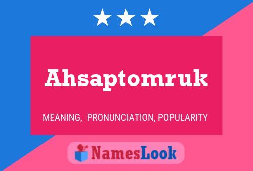 Ahsaptomruk Name Poster