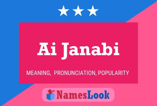 Ai Janabi Name Poster