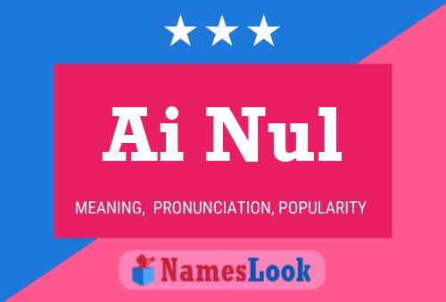 Ai Nul Name Poster