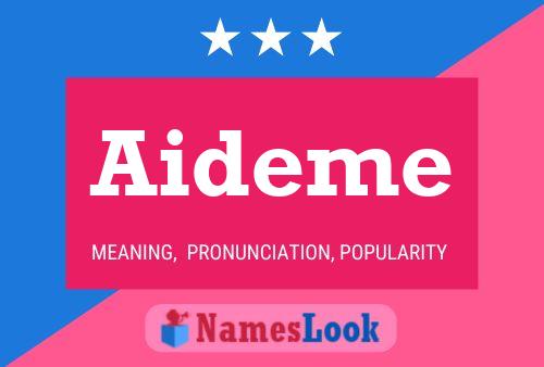 Aideme Name Poster