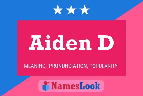 Aiden D Name Poster