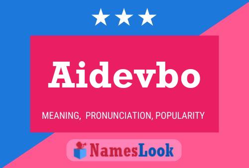 Aidevbo Name Poster