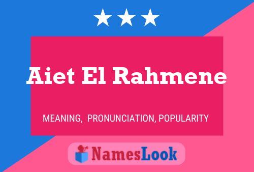 Aiet El Rahmene Name Poster