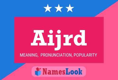 Aijrd Name Poster