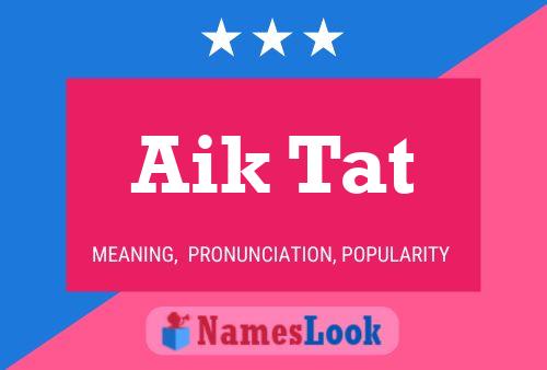 Aik Tat Name Poster