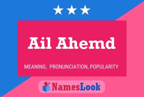 Ail Ahemd Name Poster